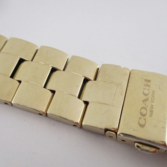 COACH - Gold Tone  Crystal Watch Strap - Picture 5 of 9